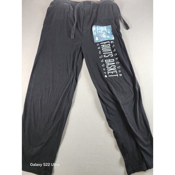 Lunch Box Other - Box Lunch Fruit Baskets Mens Sleep Lounge Pants Large Black Graphic Anime
